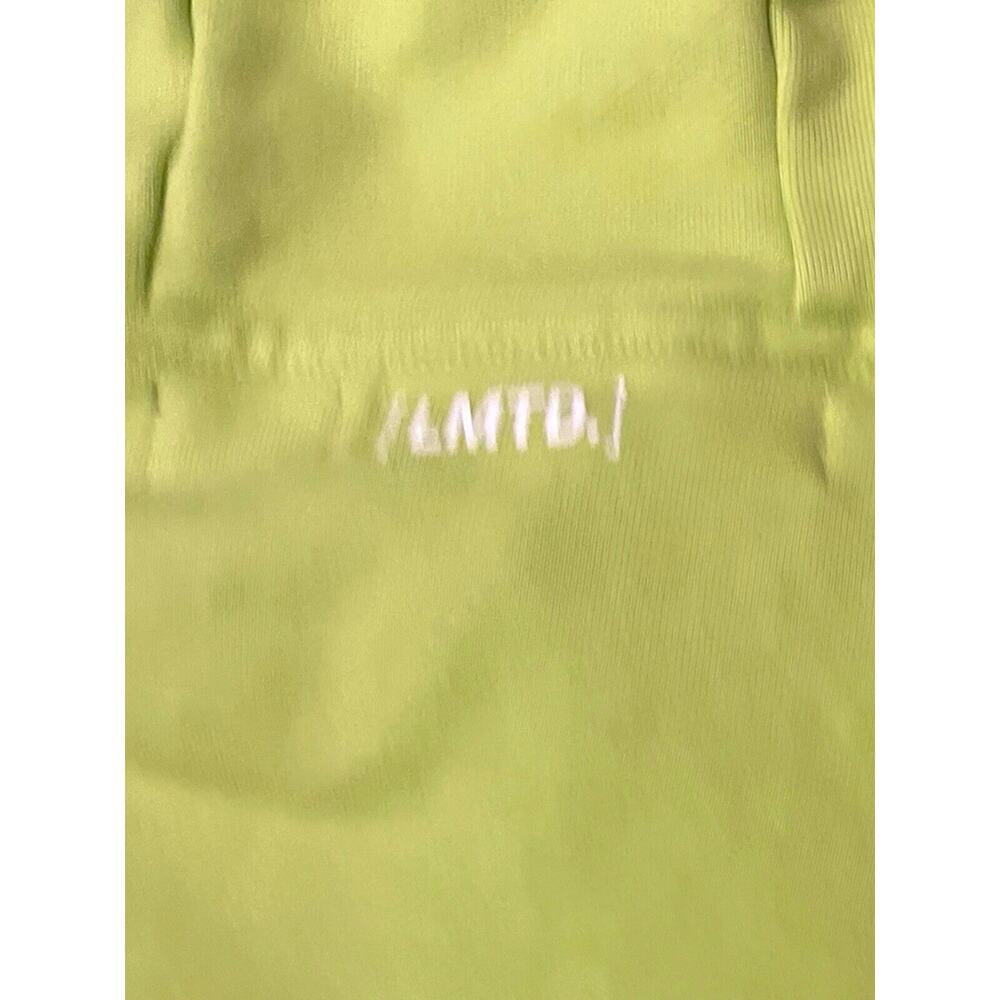 Biink Neon Yellow Green Hoodie Size XL Unisex Graphics Logo No Hoodie String - Picture 9 of 13